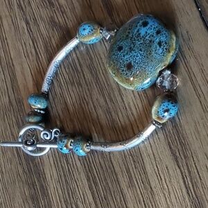 Bracelet 7" silver ttone